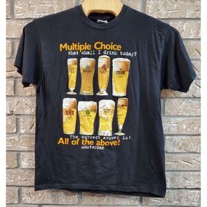 Fox Originals Multiple Choice Beer All Over Graphic T Shirt Men XL Amsterdam‎